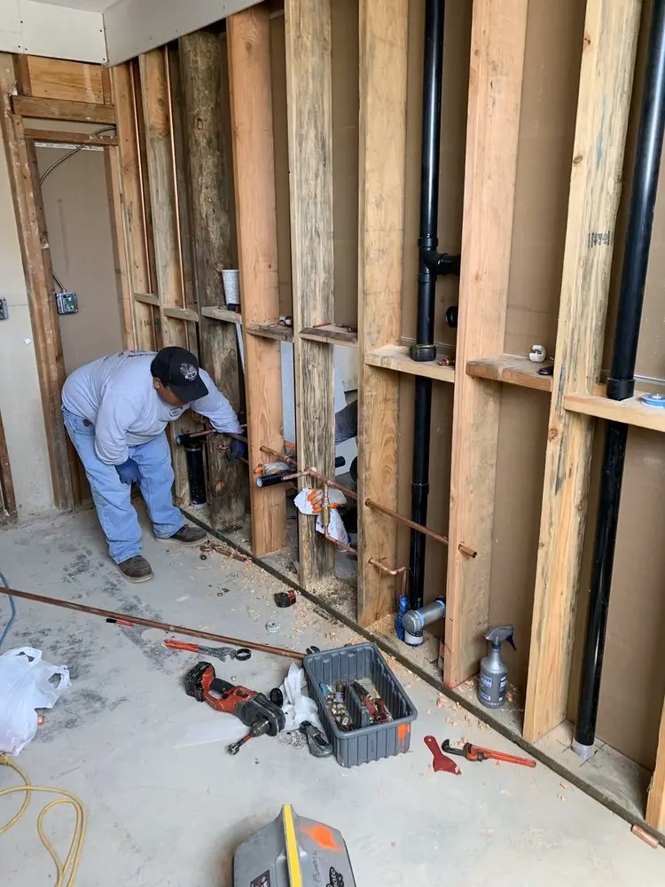 Commercial rough-in plumbing for Trenchless Sewer Repair in Warwick